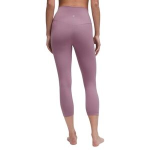 Lululemon Align High-Rise Crop 21"‎ Sz 12 Fits XL Mauve Nulu Yoga Leggings Gym